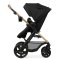 KINDERKRAFT Kombikinderwagen Moov 2 3in1 Pure Black - Schaumstoffräder
