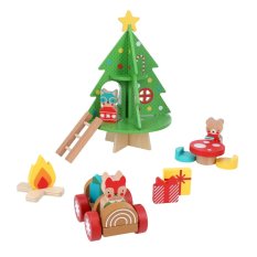 Petit Collage Holz-Spielset Weihnachtshaus - beschädigte Verpackung