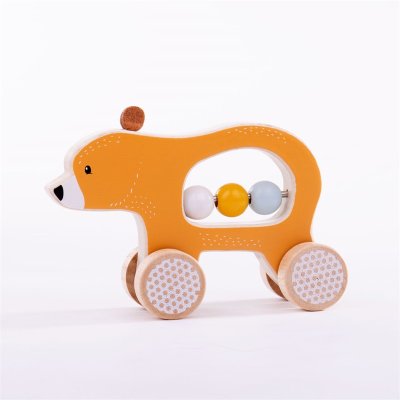 Bigjigs Toys Medve a kerekeken