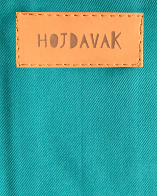 Hängesessel dunkel mint HOJDAVAK MAXI mit Kissen, Schwarzes Seil - Indoor Stoff