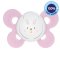 CHICCO Smoczek Physio Comfort silikonowy 2-6m dziewczynka - króliczek 1 szt.