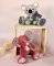 Doudou Histoire d´Ours Peluche amie souris rose foncé 25 cm