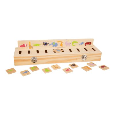 small foot Drewniany sorter motoryczny edukacyjny