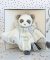 Doudou Presentförpackning - mjuk snuttefilt panda 20 cm