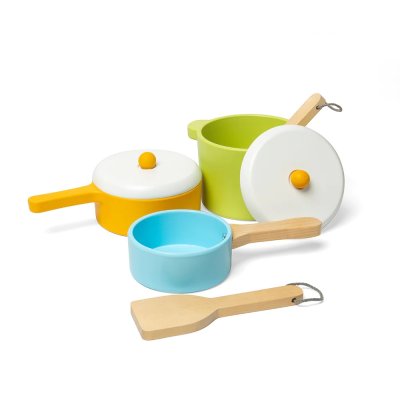 Bigjigs Toys Set di stoviglie da 7 pezzi