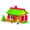 Jeujura Jeu de construction en bois 100 pièces