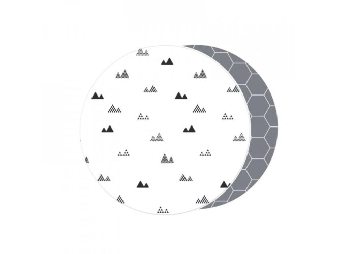 LALALU Alfombra de juego redonda Little Mountain diámetro 120 cm