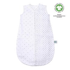 MOTHERHOOD Śpiworek muślinowy BIO Szare i Czarne Kropki 6-18 m 0,5 tog