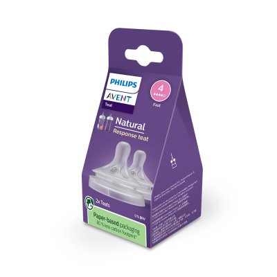 Philips AVENT Smoczek Natural Response 4 średni przepływ 3m+, 2 szt