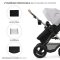 KINDERKRAFT Kombikinderwagen Moov 2 Air 3in1 Moonlight Grey