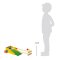 small foot Minigolf pazzo con talpa bocca aperta