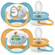 Philips AVENT Fopspeen Ultra air Animal 6-18m jongen, 2 st