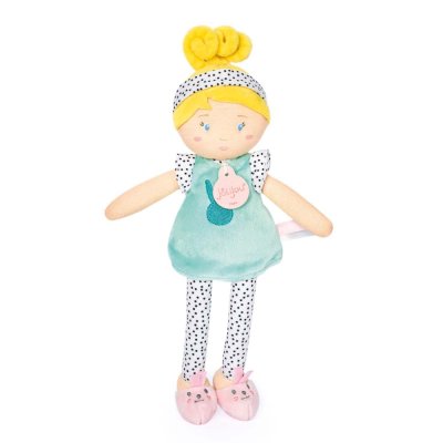 Doudou Jolijou Lalka LES PIPELLETTES 25 cm 1 szt. turkusowa