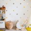 Wall stickers - Dots in brown and mustard colors
