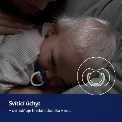LOVI Schnuller Silikon dynamisch Night&Day 0-3m 2St Junge