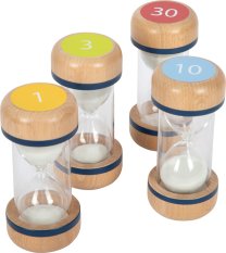 small foot Set drvenih pješčanih satova XL