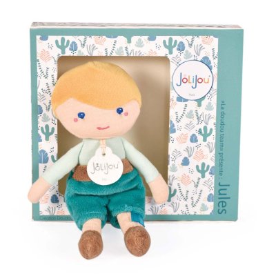 Doudou Jolijou Punčka Jules 16 cm zelena