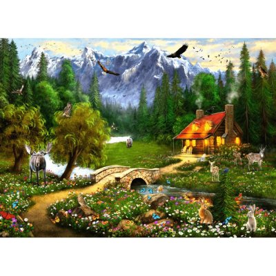 Brain Tree Puzzle Górski domek 1000 elementów