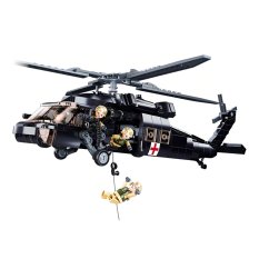 Sluban Model Bricks M38-B1012 Hélicoptère médical UH-60 Black Hawk