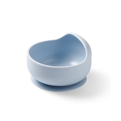 BABYONO Silicone bowl with suction cup - blue 6m+