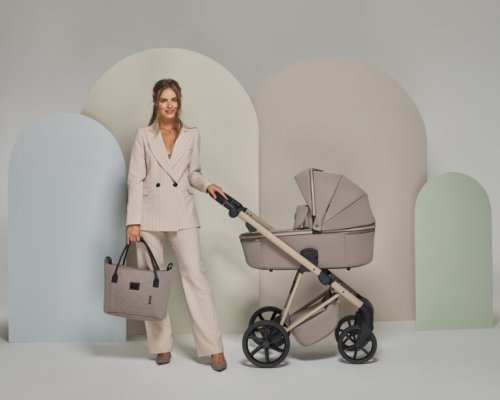 ADAMEX Kombikinderwagen Delta Natura Vanilla