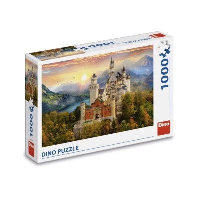 Dino Puzzle Malovaný Neuswanstein 1000 dílků