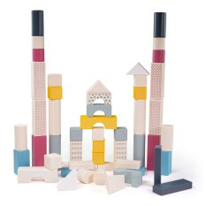 Bigjigs Toys Seau de cubes 50 pièces