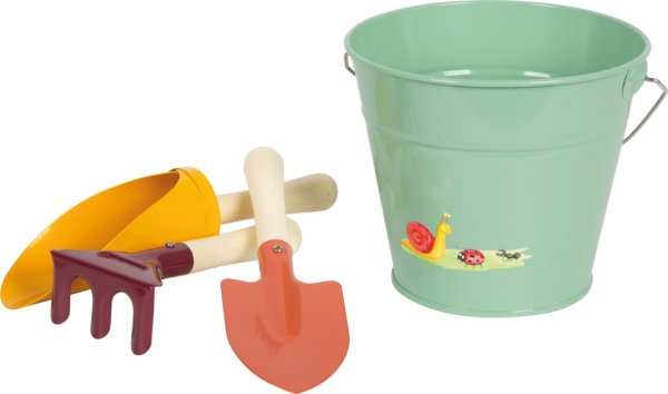 small foot Garden Tool Set with Bucket Tiny Garden