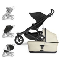 THULE lastenrattaat Urban Glide 3 musta/pehmeä beige setti L