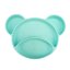 CANPOL BABIES Divided silicone plate with suction cup Teddy bear turquoise