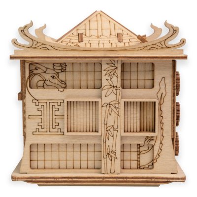 EscapeWelt Puzzle di legno Casa del Drago