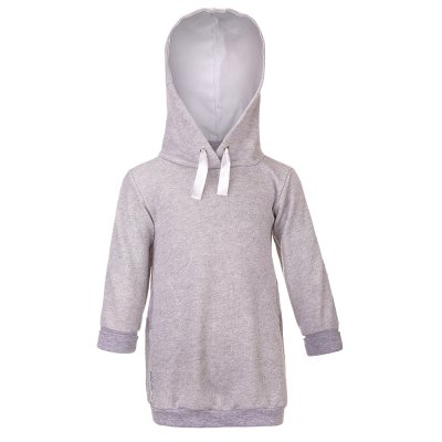 Vestido moletom - cinza mescla brilho