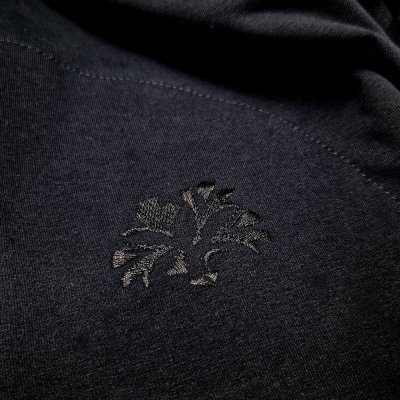 Mikinaste obleke z vezenino - črna