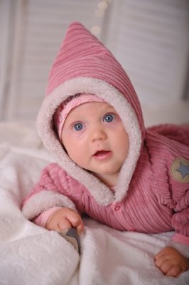 Lammfelljacke - Rosa