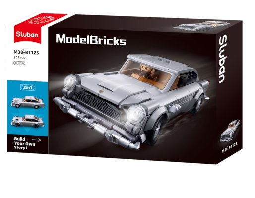 Sluban Model Bricks M38-B1125 Voiture d'agent secret