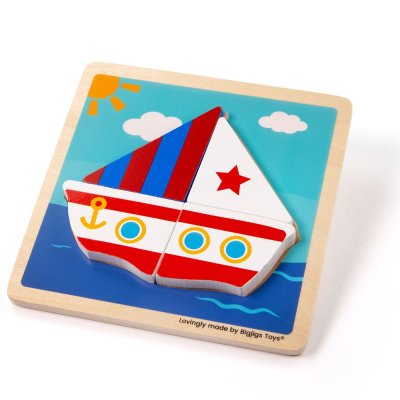 Bigjigs Toys Einlegepuzzle Segelboot