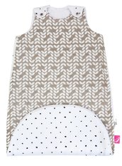 MOTHERHOOD Schlafsack 2in1 ZIP-A-Round Beige Musselin Beige Classics 3-18m 0,5 Tog