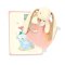 Doudou Conjunto de presente rosa Coelho Ciboulette com chocalho 21 cm