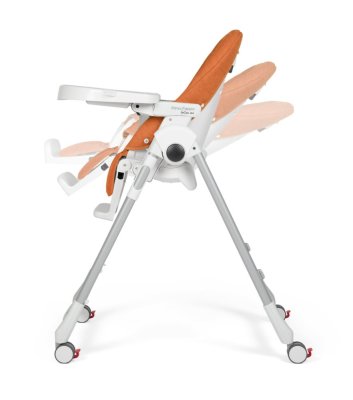 PEG PÉREGO Esszimmerstuhl Prima Pappa Follow Me Arancia 2022 + gratis Bar