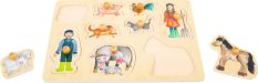 small foot Puzzle en bois La vie à la ferme