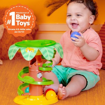 BRIGHT STARTS Muzikale ballenbaan Tropical Twirl 6m+