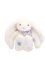 Doudou Lapin en peluche avec foulard blanc 35 cm
