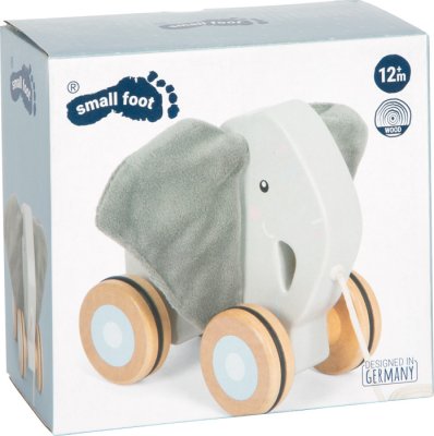 small foot Houten trekfiguur Olifant met ritselende oren