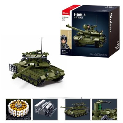 Sluban Model Bricks M38-B1377 Panzer T-90M-S im Maßstab 1:35