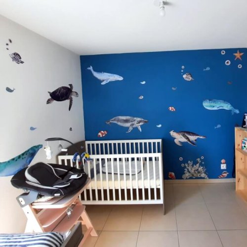 Vinilos para habitación infantil - Mundo submarino
