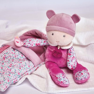 Doudou Jolijou Niemowlę w otulaczu 20 cm