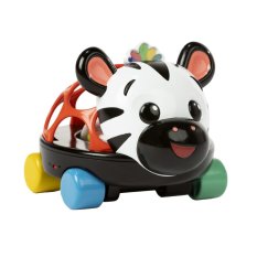 OBALL Toy car and rattle 2 in 1 Curious Car zebra Zen™ 3m+