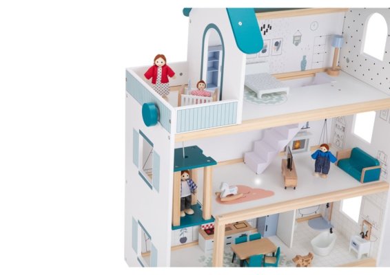 2Kids Toys Casa de muñecas Barbora con accesorios