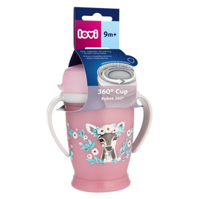 Kubek LOVI 360 Wild soul 250 ml 9m+ dziewczynka