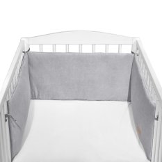 KLUPS Bettschutz Velvet Grau 180x30 cm